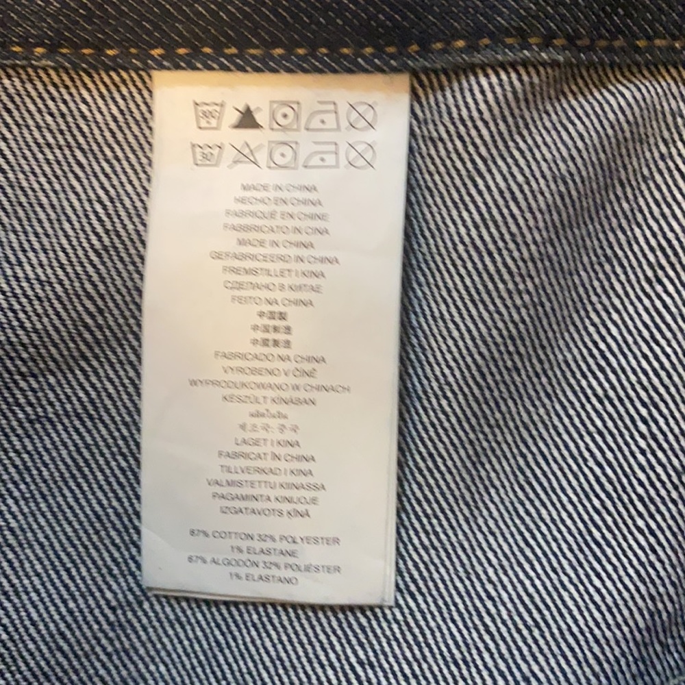 Michael Kors Denim Skirt With Gold Buttons - Picture 7 of 8